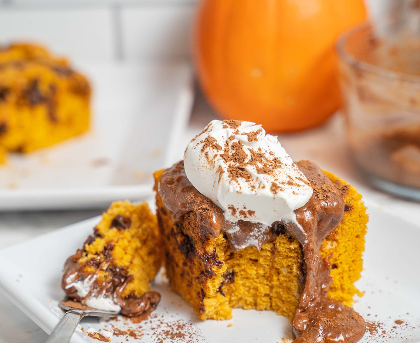 Pumpkin Chocolate Chip Protein Cake Recipe