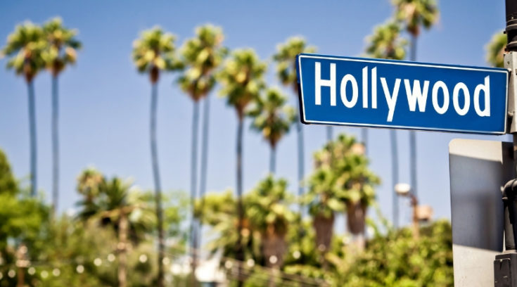 Hollywood Blvd street sign