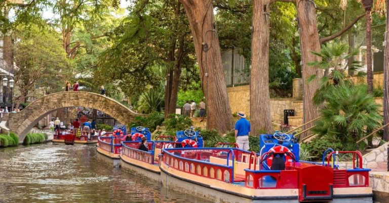 Go San Antonio Pass Review - picture of Riverwalk with boats and bridge up ahead