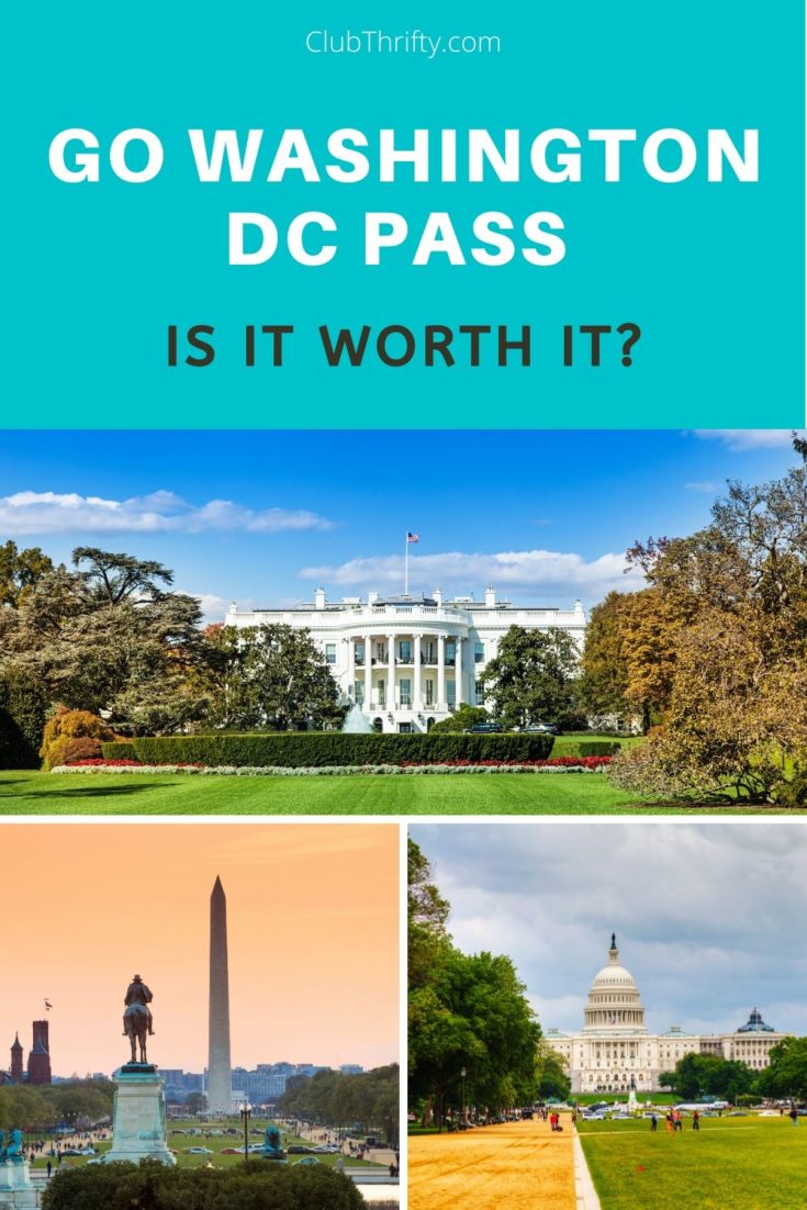 Go Washington DC Pass Review Pin - pictures of DC landmarks