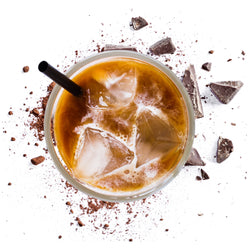 Iced coffee and chocolate icon