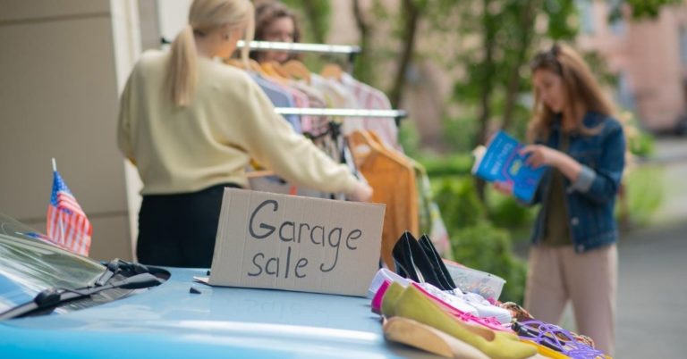 My $508 Garage Sale - picture of garage sale