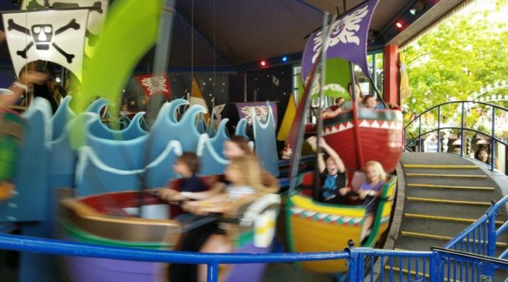 Photo of kids on ride at Tivoli Gardens