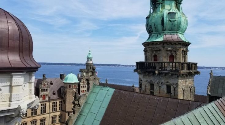 Photo from roof of Kronborg Castle, Denmark