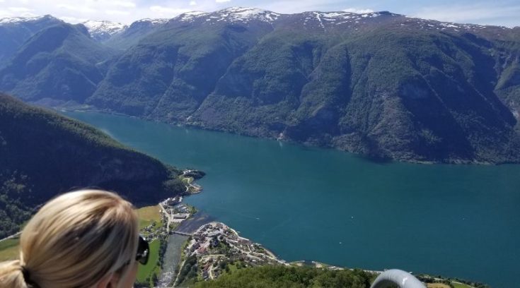 Photo from Stegastein Viewpoint of fjords below