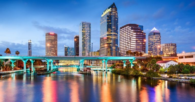 Tampa Bay CityPASS Review - picture of Tampa skyline at dusk