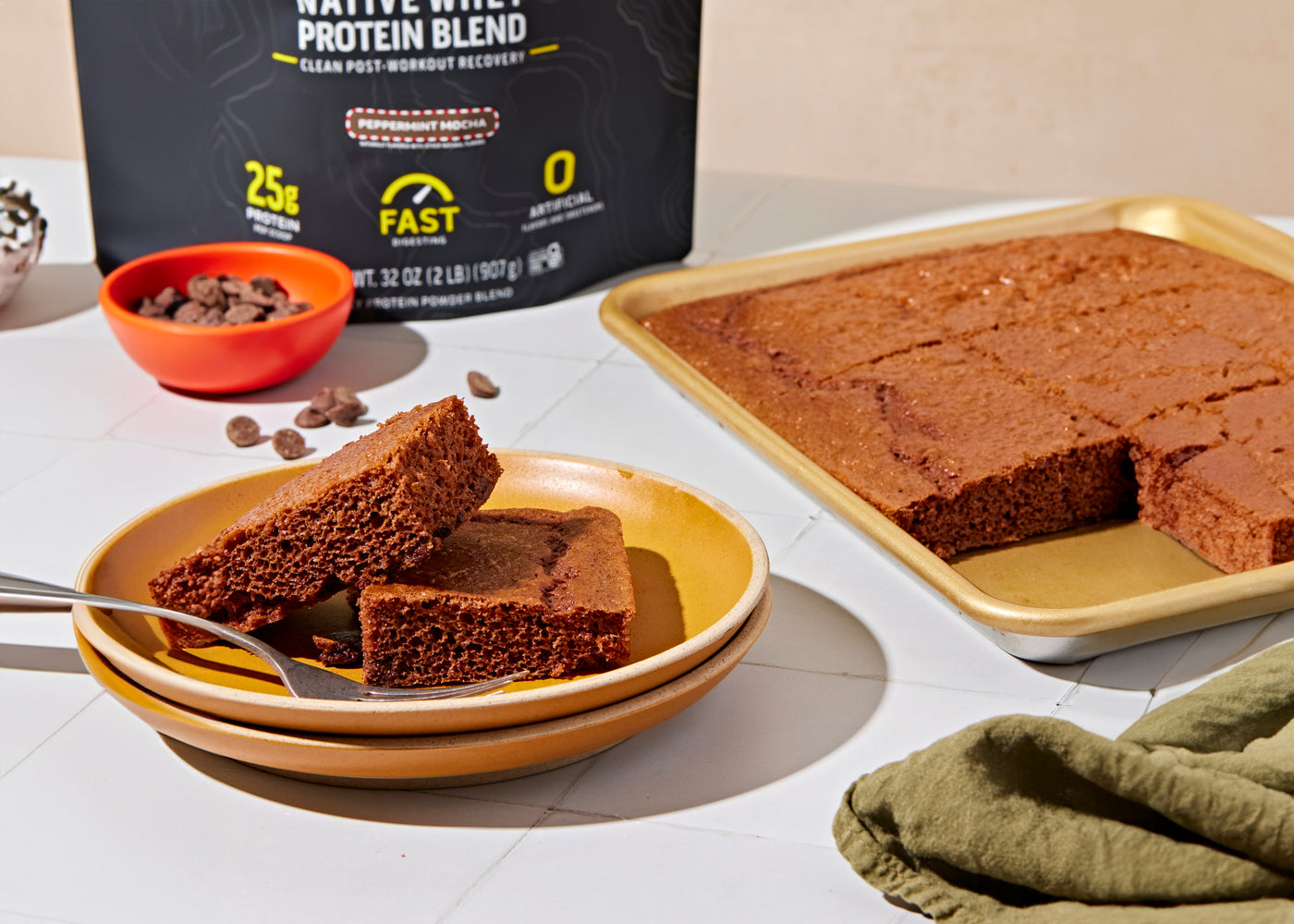 Peppermint Mocha Sheet Protein Powder Pancake Recipe