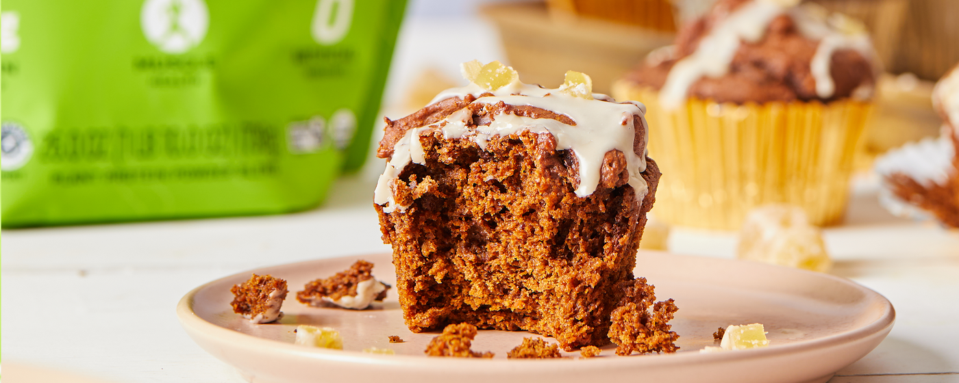 Chocolate Gingerbread Protein Muffin Recipe