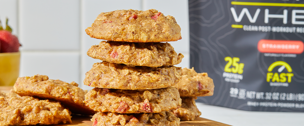 Gluten Free Strawberry Breakfast Protein Cookie Recipe