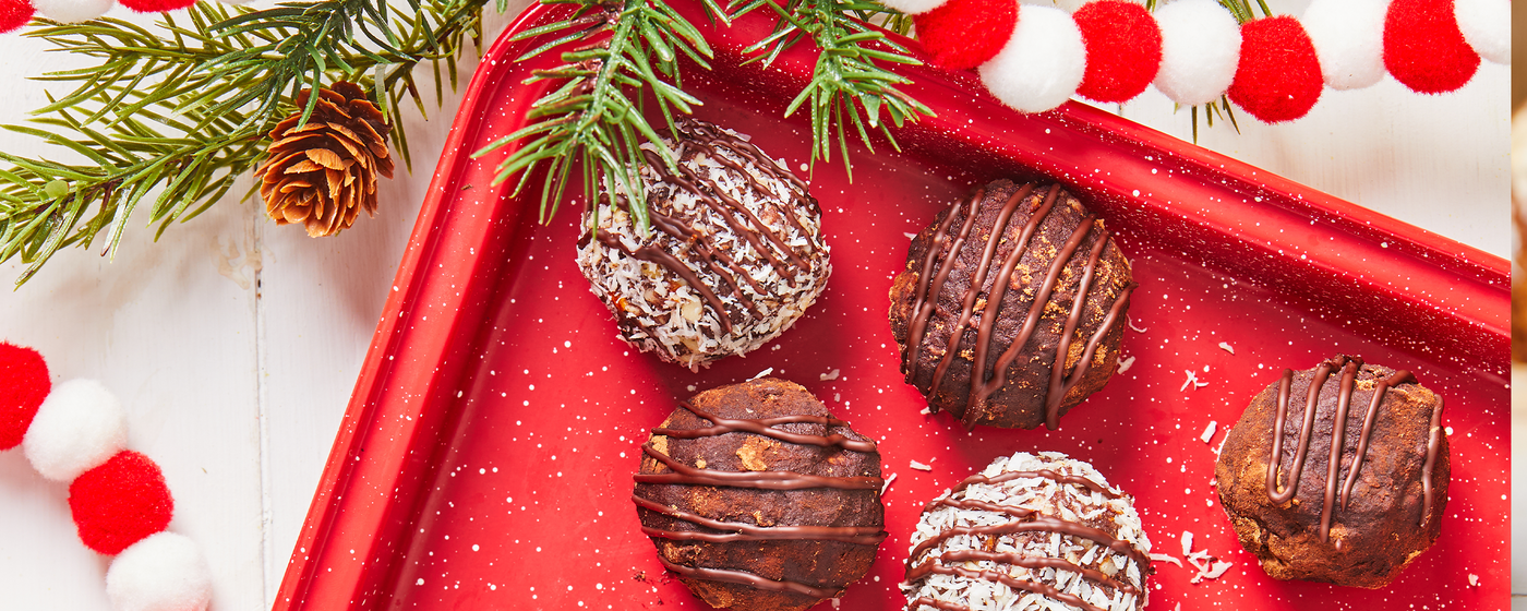 Peppermint Bark Protein Energy Bites Recipe